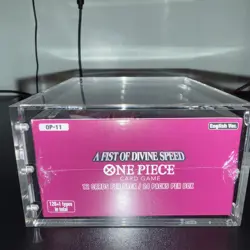 One Piece Card Game OP-11 A Fist of Divine Speed box with acrylic case - Image 5