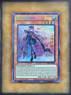 Yugioh Sky Striker Ace - Roze MP21-EN005 Secret Rare 1st Ed LP - Image 1