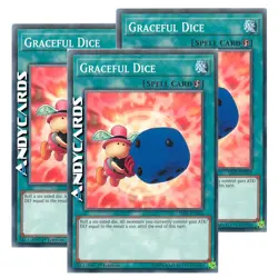 3x GRACEFUL DICE (SPEED DUEL) (Dadi Graziosi) Comune SS02 ENB16 YUGIOH ANDYCARDS - Image 1