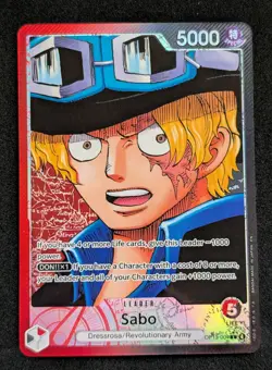 Sabo Op13-004 Foil Alt Art Leader One Piece: Carrying On His Will TCG English - Image 1