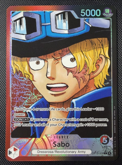 One Piece TCG Sabo Alt Art Leader OP13-004 English Carrying On His Will NM - Image 1
