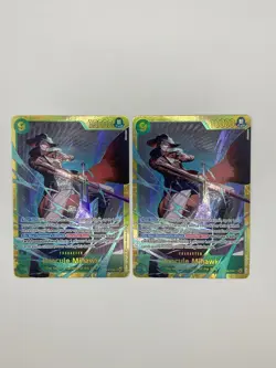 2x One Piece TCG OP14-119 Dracule Mihawk SEC ENGLISH IN HAND Secret Rare - Image 1