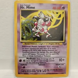 Mr. Mime Jungle 6/64 Holo Rare Pokemon Card TCG HP - Image 1