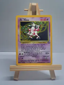 Mr. Mime Card 6/64 Pokemon Card TCG Jungle Unlimited Holo - Image 1
