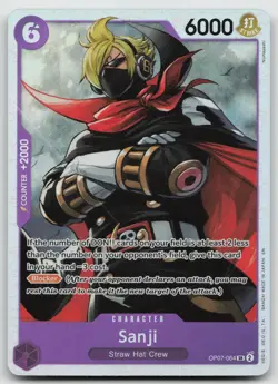 Sanji SR Foil 500 Years in the Future OP07-064 NM - Image 1