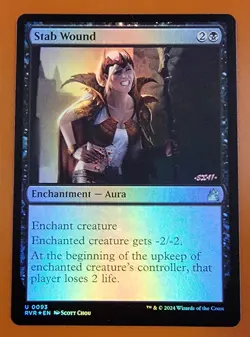 1x Stab Wound | FOIL | Ravnica Remastered | MTG Magic Cards - Image 1
