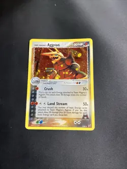 Pokemon EX 2004 Team Magma vs Team Aqua Magma's Aggron Holo Card 7/95 - Image 1