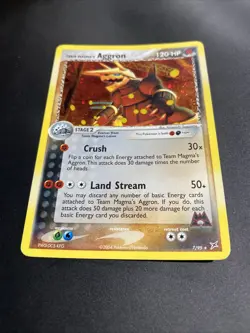 Pokemon EX 2004 Team Magma vs Team Aqua Magma's Aggron Holo Card 7/95 - Image 4