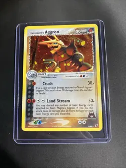 Pokemon EX 2004 Team Magma vs Team Aqua Magma's Aggron Holo Card 7/95 - Image 5