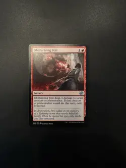 MTG Magic Obliterating Bolt The Brother's War NM - Image 1