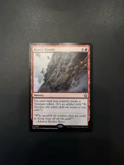 x1 Brass's Bounty R MTG Foundations M/NM, English - Image 1