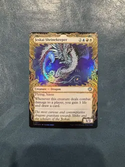 Jeskai Shrinekeeper (Showcase) #311 (Foil) (NM) Tarkir Dragonstorm TDM Magic MTG - Image 1