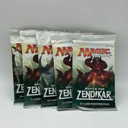 5x MTG Magic the Gathering Battle for Zendikar Booster Pack Factory Sealed! - Image 1