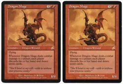 Dragon Mage x2 2x 2003 Scourge Red Rare Creature MTG SP - NM AZ2 - Image 1