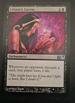 Liliana's Caress Core Set 2011 (M11) MTG Regular Lightly Played - Image 1