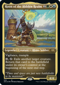 x1 Roon of the Hidden Realm - Foil Etched R MTG Double Masters 2022 M/NM, Englis - Image 1
