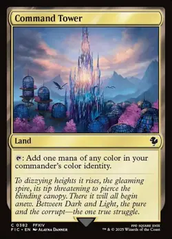 Mint/Near-Mint, English - 1 x MTG Command Tower (0382) - Surge Foil Commander: F - Image 1