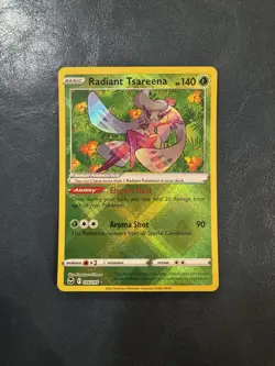 Pokemon Radiant Tsareena Radiant Rare SWSH12: Silver Tempest 016/195 NM - Image 1