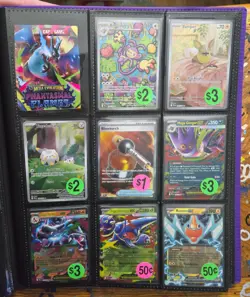 Pokemon TCG Lot Of 131 Mixed Sets - Sleeved Singles - S.S. / S.V / M.E - NM - Image 1