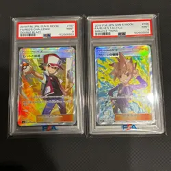 PSA 9 Red's Challenge & Blue'S Tactics Sequential Set FA Pokemon 2019 Japanese - Image 1