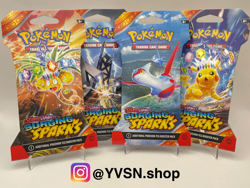 Pokemon Surging Sparks Sleeved Booster Pack Art Bundle - Set of 4 - Sealed - Image 1