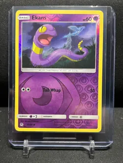 Ekans 26/68 Reverse Holo Pokemon 2019 Hidden Fates LP - Image 1