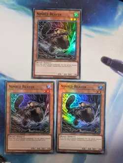 YuGiOh! Nimble Beaver OP20-EN006 Super Rare x3 PLAYSET - Image 1