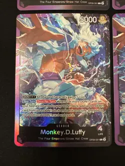 4 One Piece Monkey.D.Luffy Gear 5 (OP09-061) Leader St-26 Foil NM - Image 4