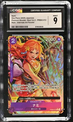 Nami #PRB02-012 Japanese 2025 One Piece Premium CGC 9 Mint A3 - Image 1