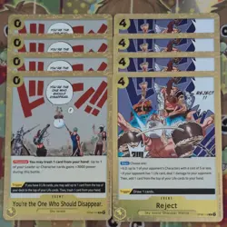 4 x You're the One Who Should Disappear OP06-115 R & 116 R Reject One Piece Mint - Image 1