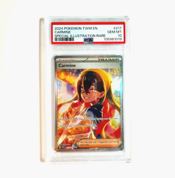 Carmine 217/167 Full Art SIR Twilight Masquerade 2024 Pokemon GEM MINT PSA 10 - Image 1