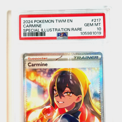 Carmine 217/167 Full Art SIR Twilight Masquerade 2024 Pokemon GEM MINT PSA 10 - Image 2