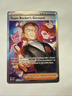 Pokemon TCG Team Rockets Giovanni Destined Rivals Card 238/182 SIR NM/M - Image 1