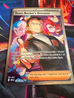 Pokemon TCG Team Rockets Giovanni Destined Rivals Card 238/182 Sir Nm - Image 1