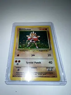 Pokemon TCG Hitmonchan Base Set 7/102 Holo 1999-2000 Wizards Base Set - Image 4