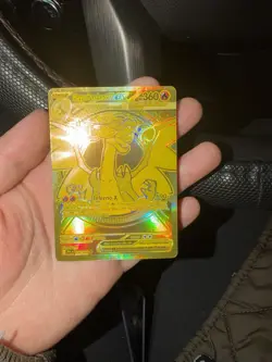 Pokemon TCG English Gold Mega Charizard X EX Phantasmal Flames Mega Ultra Rare - Image 1