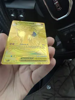 Pokemon TCG English Gold Mega Charizard X EX Phantasmal Flames Mega Ultra Rare - Image 2