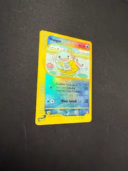 Pokemon TCG Aquapolis Wooper 117/147 Reverse Holo Card 2002 Played Vintage RARE - Image 3