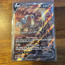 Pokemon Card Entei V GG36/GG70 Crown Zenith Galarian Gallery Near Mint - Image 1