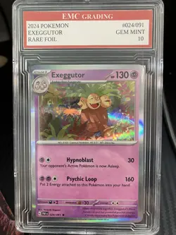 EXEGUTTOR RARE 2024 FOIL #024/091 Pokemon Card GRADED 10 TCG CCG - Image 1
