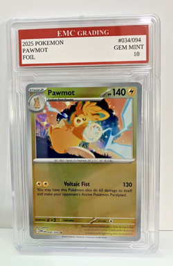 PAWMOT #034/094 FOIL Pokemon 2025 Card GRADED 10 MINT TCG CCG - Image 1