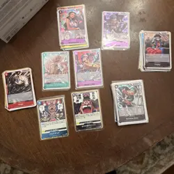One Piece OP09/OP10 Mix Of English/Japanese 50 Card Lot. ALL RARES - Image 1
