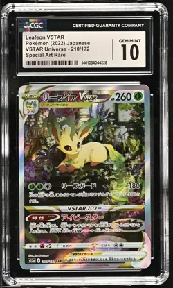 CGC 10 Leafeon VSTAR 210/172 SAR VSTAR Universe s12a Pokemon Card - Image 1