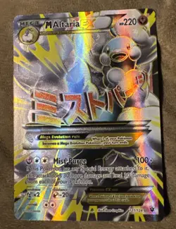 M Altaria EX 121/124 Full Art Pokemon Card Lightly Played - Image 1