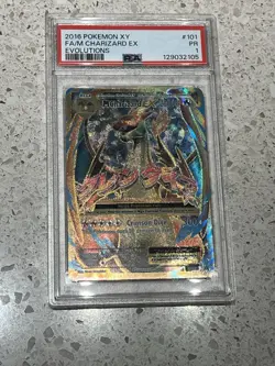 Mega Charizard EX Full Art Ultra Rare Card PSA 1, 101/108, XY Evolutions - Image 1