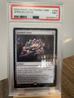 2023 MTG Jeweled Lotus #396 PSA 9 Mint - Commander Masters Mythic Rare - Image 1