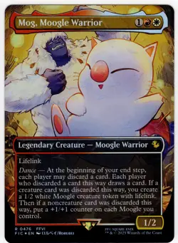 Mog, Moogle Warrior (Borderless) (Chocobo Track Foil) Commander: Final... - Image 1