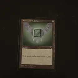 Magic The Gathering Tempest Emerald Medallion #283 Lightly played - Image 1