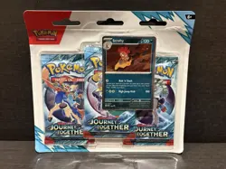 Pokemon Journey Together 3 Pack Blister Factory Sealed Random Promo - Image 1