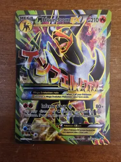 M Houndoom EX (Full Art) 154/162 XY Breakthrough Holo 2015 Pokemon TCG LP - Image 1